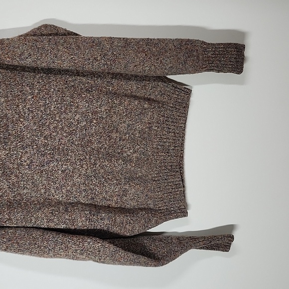 Women's Brown Crew Neck Sweater - Picture 3 of 8